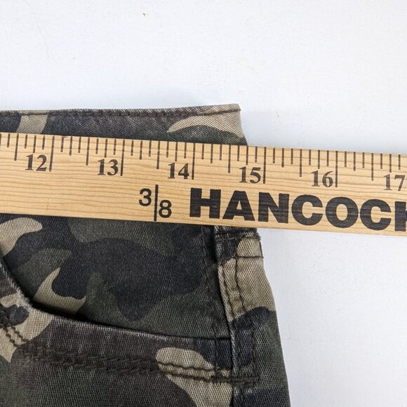 Miley Cyrus Max Azria Army Camo Pattern Junior Distressed Skinny Jeans Size 9 - Picture 6 of 11